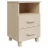 Honey Brown Bedside Cabinets HAMAR - 2 pcs Solid Wood | HipoMarket