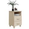 Honey Brown Bedside Cabinets HAMAR - 2 pcs Solid Wood | HipoMarket