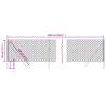 Chain Link Fence Anthracite 0.8x25m - Durable & Secure