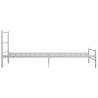 White Metal Bed Frame 90x200 cm - Stylish & Robust Design