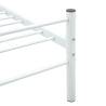 White Metal Bed Frame 90x200 cm - Stylish & Robust Design