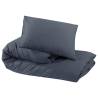 Duvet Cover Set Anthracite 200x200 cm Cotton | Hipomarket UK