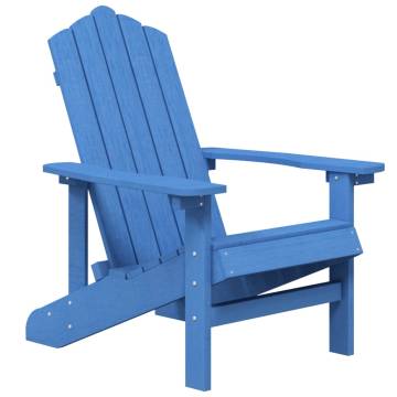 Garden Adirondack Chair with Table - Aqua Blue | HipoMarket