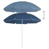 Outdoor Parasol with Steel Pole - Blue 180 cm | HipoMarket