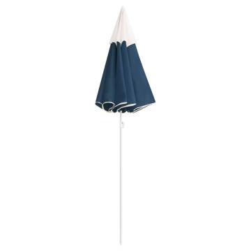 Outdoor Parasol with Steel Pole - Blue 180 cm | HipoMarket