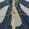 Outdoor Parasol with Steel Pole - Blue 180 cm | HipoMarket