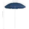 Outdoor Parasol with Steel Pole - Blue 180 cm | HipoMarket