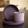 Bo Jungle 5 Piece Baby Tableware Set - Purple & Pink