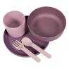 Bo Jungle 5 Piece Baby Tableware Set - Purple & Pink