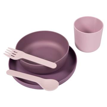 Bo Jungle 5 Piece Baby Tableware Set - Purple & Pink