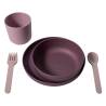 Bo Jungle 5 Piece Baby Tableware Set - Purple & Pink