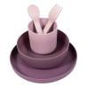 Bo Jungle 5 Piece Baby Tableware Set - Purple & Pink