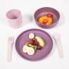 Bo Jungle 5 Piece Baby Tableware Set - Purple & Pink