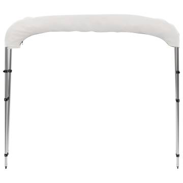 3 Bow Bimini Top White 183x160x137 cm | Durable & UV Resistant