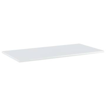 High Gloss White Bookshelf Boards - 4 pcs | HipoMarket