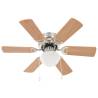 Ornate Ceiling Fan with Light - 82 cm Light Brown | Hipomarket