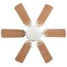 Ornate Ceiling Fan with Light - 82 cm Light Brown | Hipomarket