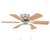 Ornate Ceiling Fan with Light - 82 cm Light Brown | Hipomarket