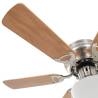 Ornate Ceiling Fan with Light - 82 cm Light Brown | Hipomarket