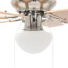 Ornate Ceiling Fan with Light - 82 cm Light Brown | Hipomarket