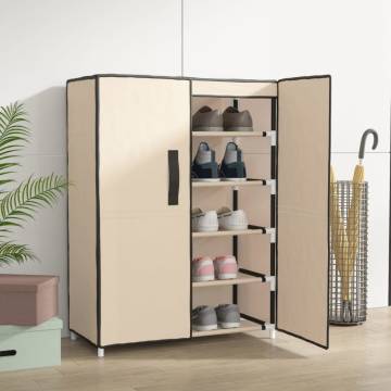 Shoe Cabinet Cream 60x28x90 cm - Stylish & Practical Storage