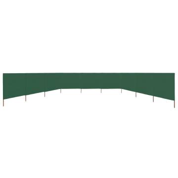 9-Panel Wind Screen Fabric 1200x120 cm - Green | HipoMarket