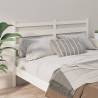 Stylish White Bed Headboard - Solid Pine Wood Design