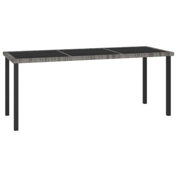 Garden Dining Table Grey 180x70 cm | Durable & Stylish