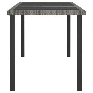 Garden Dining Table Grey 180x70 cm | Durable & Stylish