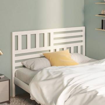 Stylish White Pine Bed Headboard | 146x4x100 cm Design