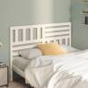 Bed Headboard White 146x4x100 cm Solid Wood Pine Colour white Size 146 x 100 cm Quantity in Package 1 