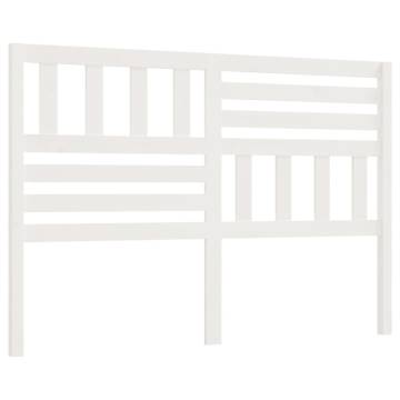 Stylish White Pine Bed Headboard | 146x4x100 cm Design