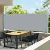 Patio Retractable Side Awning 160x600 cm Grey Colour grey Size 160 x 600 cm Quantity in Package 1 