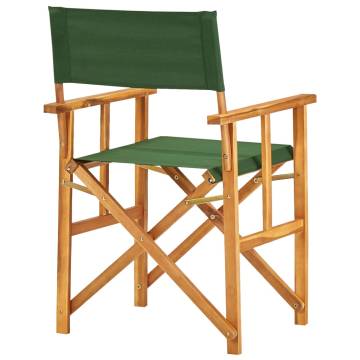 Director's Chairs 2 pcs Solid Acacia Wood - Stylish & Durable