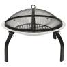 2-in-1 Fire Pit & BBQ - Stainless Steel Outdoor Heater | Hipomarket