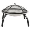 2-in-1 Fire Pit & BBQ - Stainless Steel Outdoor Heater | Hipomarket