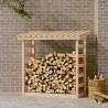 Firewood Rack 108x64.5x110 cm Solid Wood Pine Colour natural Size 108 x 64.5 x 110 cm 