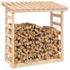 Firewood Rack 108x64.5 cm - Solid Pine Wood Storage