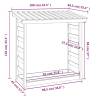 Firewood Rack 108x64.5 cm - Solid Pine Wood Storage