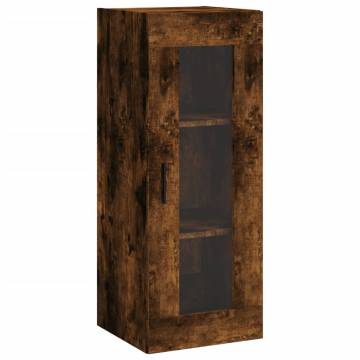 Stylish Highboard in Smoked Oak - 34.5x34x180 cm