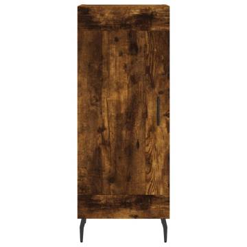 Stylish Highboard in Smoked Oak - 34.5x34x180 cm