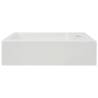 Rectangular Ceramic Basin with Faucet Hole - 46x25.5 cm