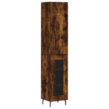 Elegant Highboard in Smoked Oak - Stylish Storage Solution