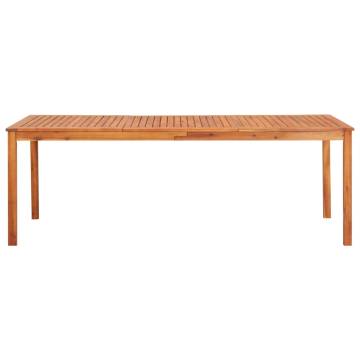 Garden Table 215x90 cm - Solid Acacia Wood | HipoMarket