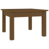 Elegant Honey Brown Coffee Table – Solid Wood Pine 45x45 cm