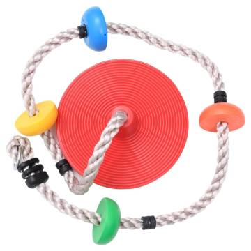 Climbing Rope Swing with Platforms and Disc - 200 cm | Hipo Market