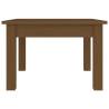 Elegant Honey Brown Coffee Table – Solid Wood Pine 45x45 cm