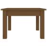 Elegant Honey Brown Coffee Table – Solid Wood Pine 45x45 cm