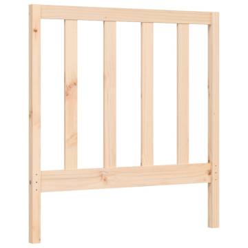 Solid Wood Small Single Bed Frame with Headboard | HipoMarket