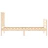 Solid Wood Bed Frame with Headboard - Small Single | Hipo Market